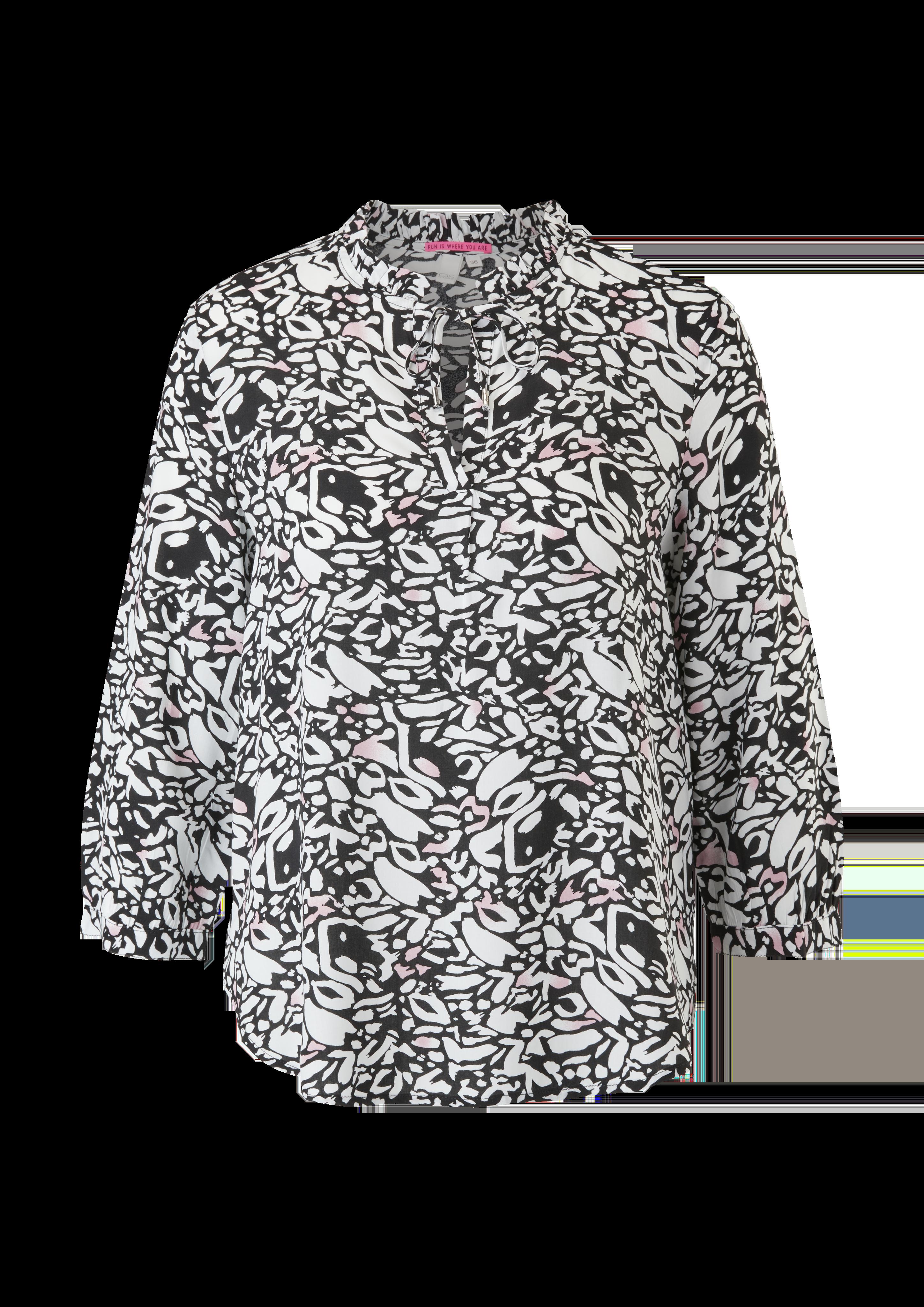 Viskosebluse mit Alloverprint  2117714-99A0