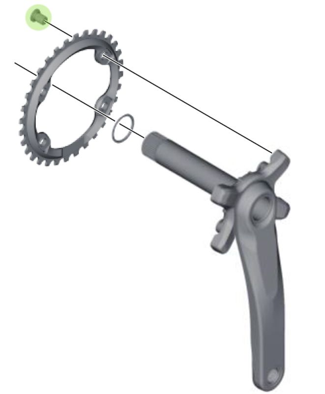 Shimano XT FC-M8000 1-fach Kettenblattschrauben kaufen | Bike-Discount