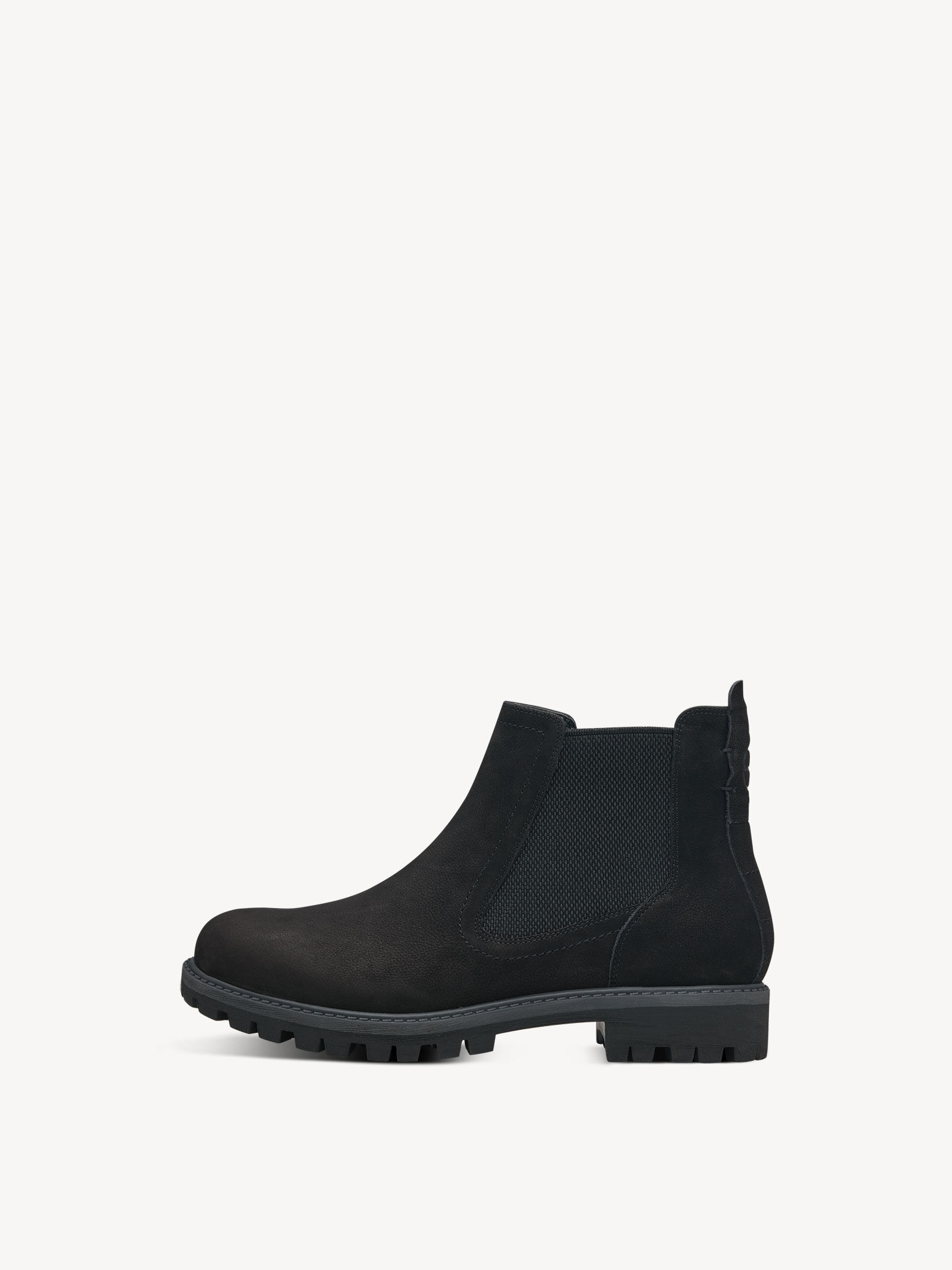 Bottine Chelsea en cuir - noir