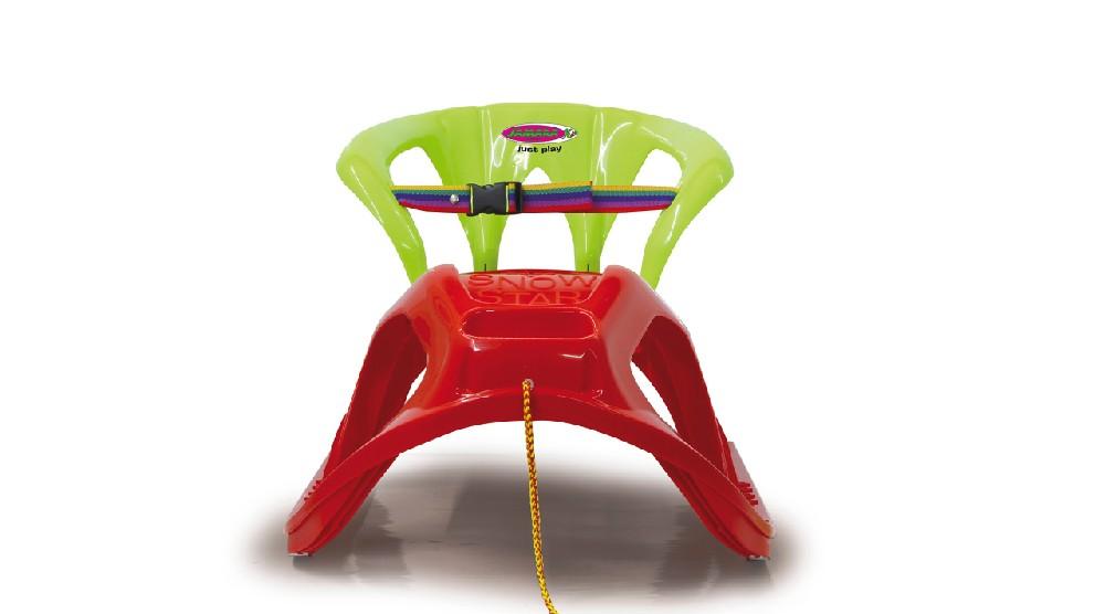 Jamara e.K. JAMARA Snow Play Schlitten Snow-Star 90cm rot mit Lehne