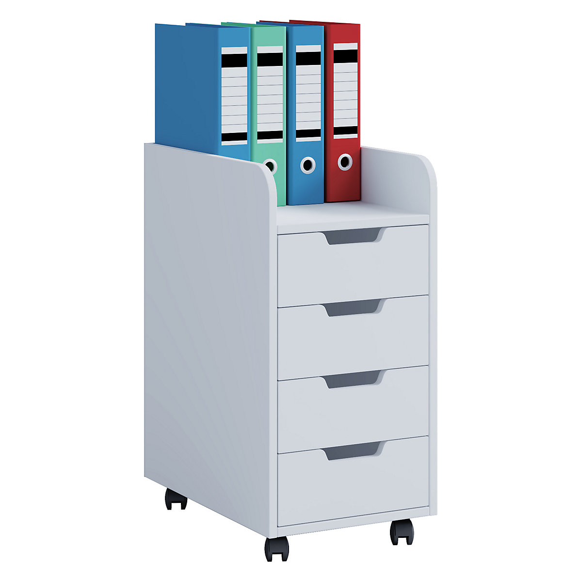 Rollcontainer Beistellcontainer Bürocontainer Rollen rollbar Schublade KonalMaxi