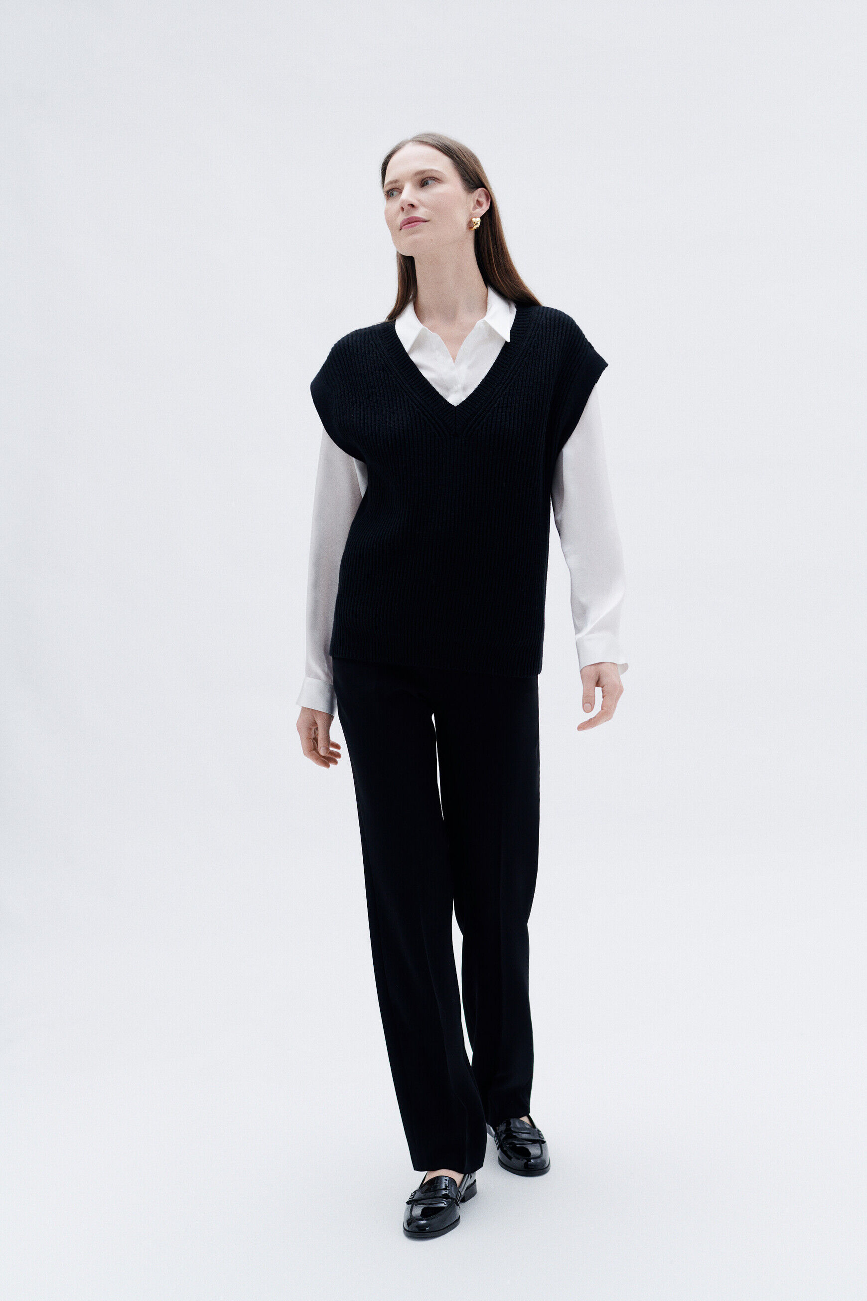 Pull mcurt noir femme
