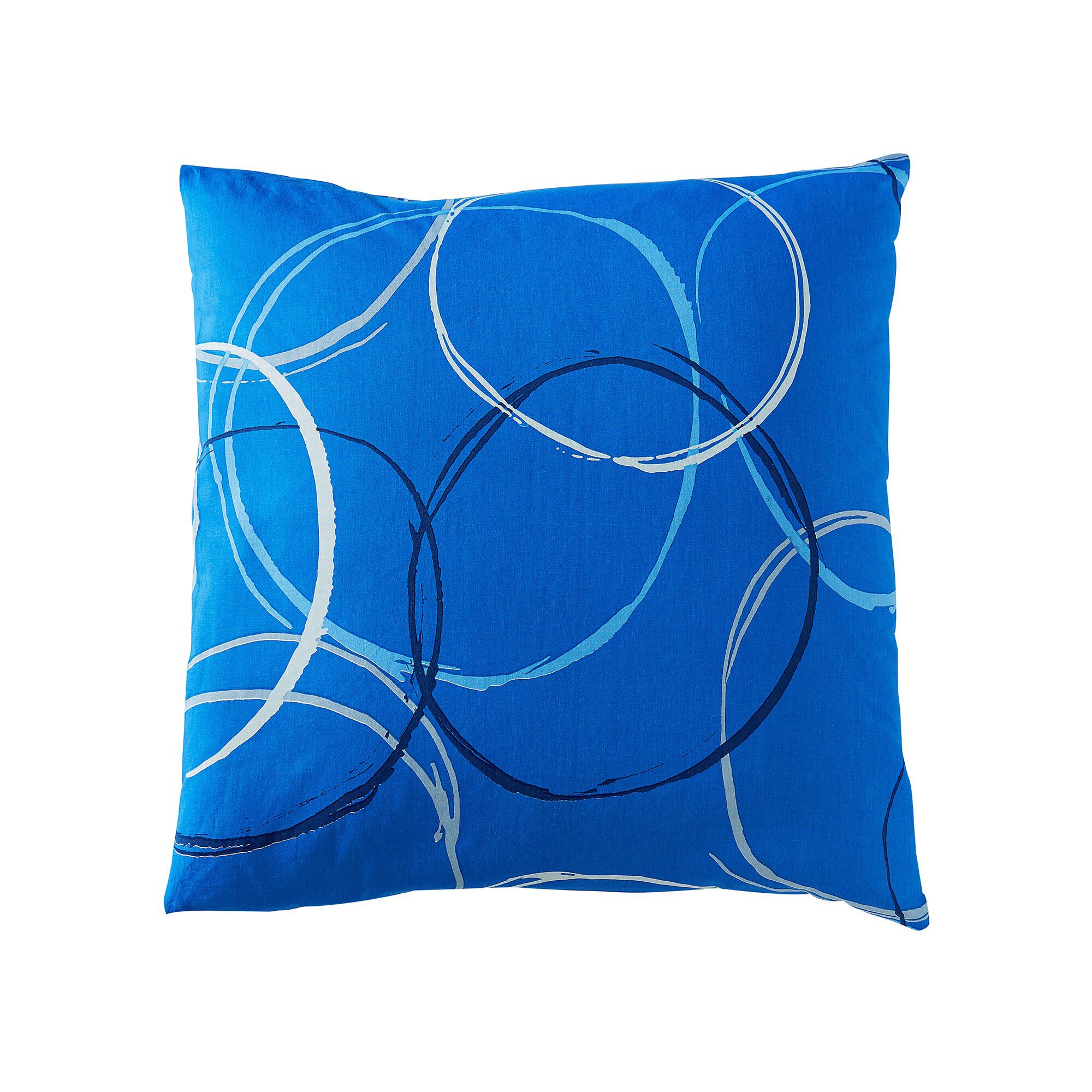 Linge de lit Noémie en polyester-coton imprimé cercles