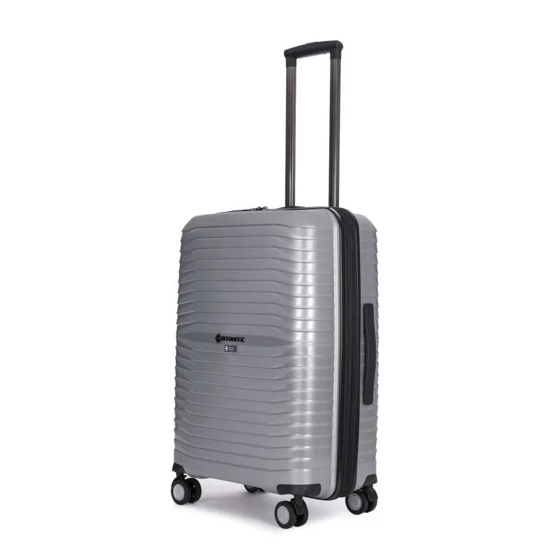 Stratic Bright + Koffer M (erweiterbar) - Silver