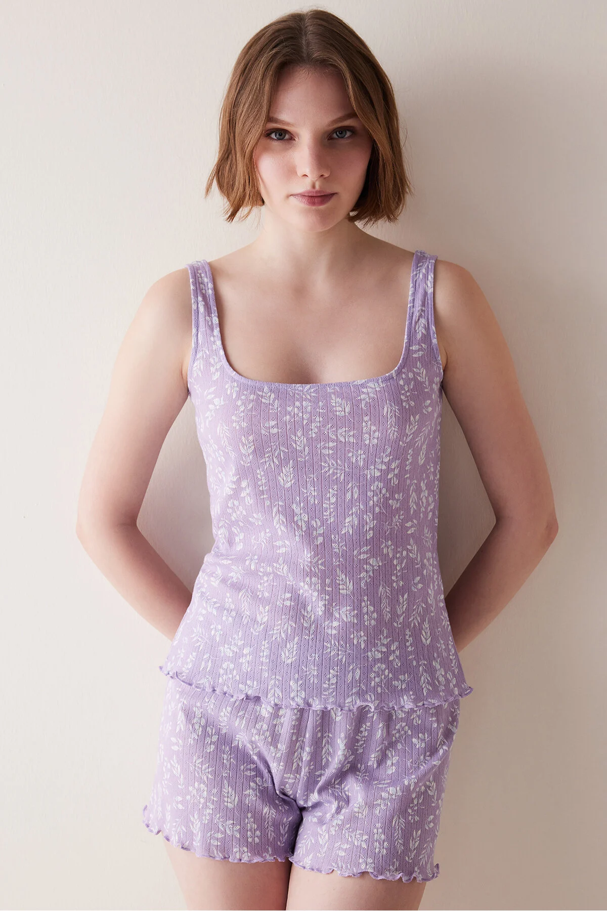 Penti  Pyjama set - Lila - Unifarben
