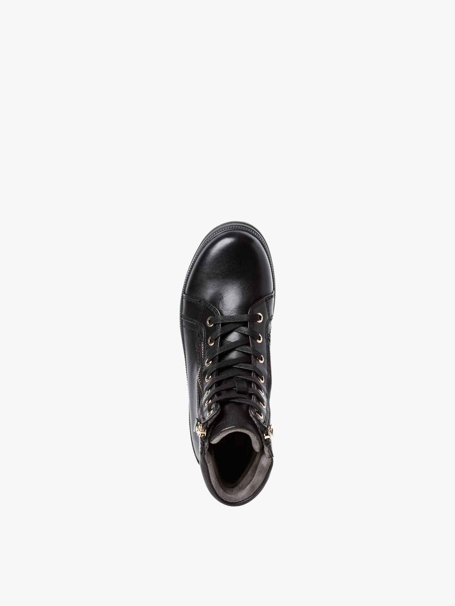 Bottine en cuir - noir