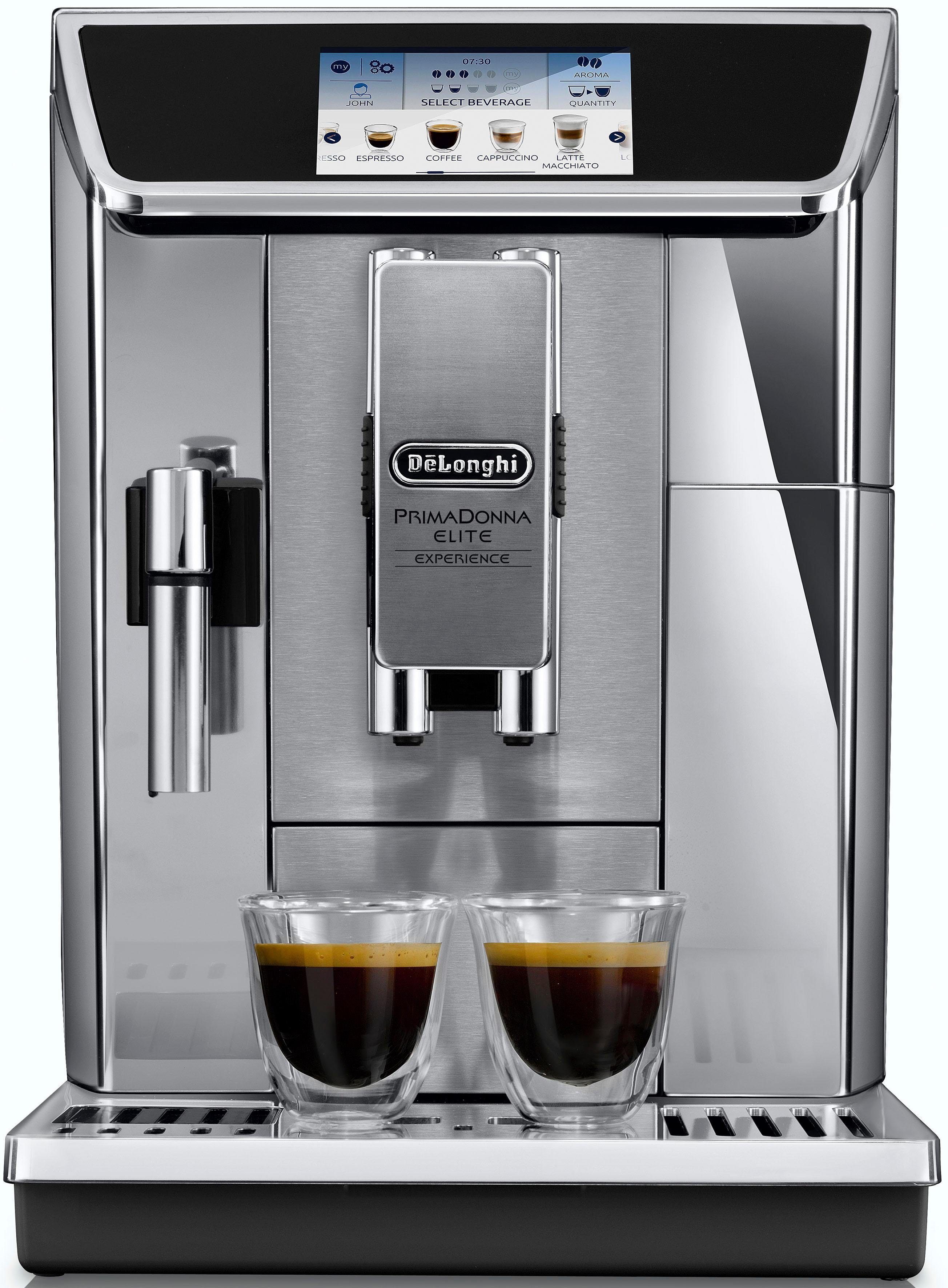 De'Longhi Kaffeevollautomat PrimaDonna Elite Experience ECAM 656.85.MS, auch für Kaltgetränkevariationen