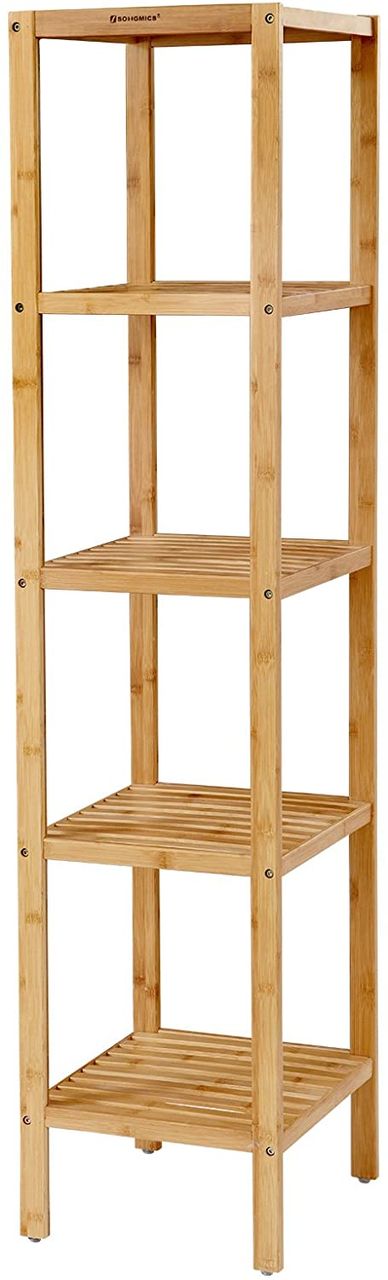 Songmics Badezimmerregal 5 Ablagen 146 x 33 x 33 cm