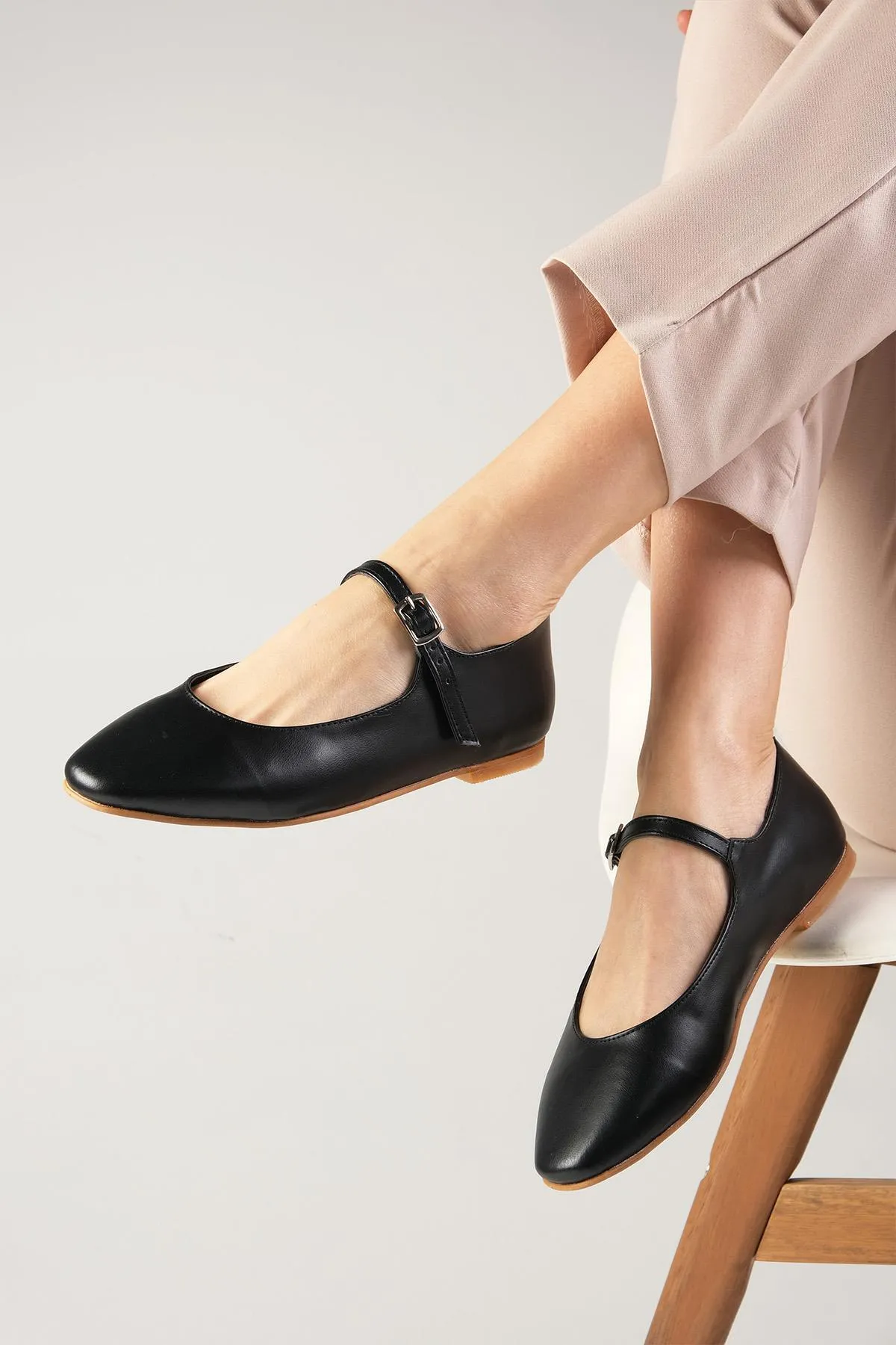 Mio Gusto  Ballerina - Schwarz - Flacher Absatz