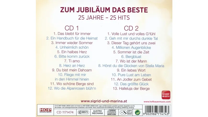 Zum Jubiläum das Beste