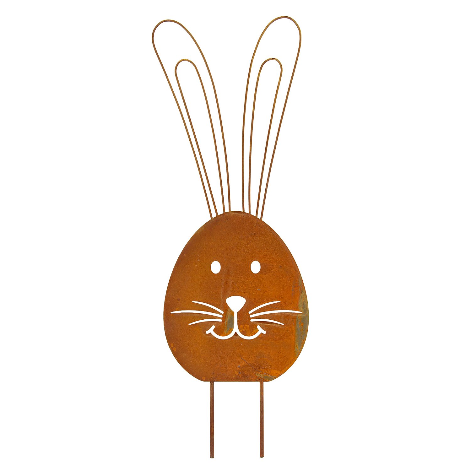 Rost-Hase aus Metall, 34 cm