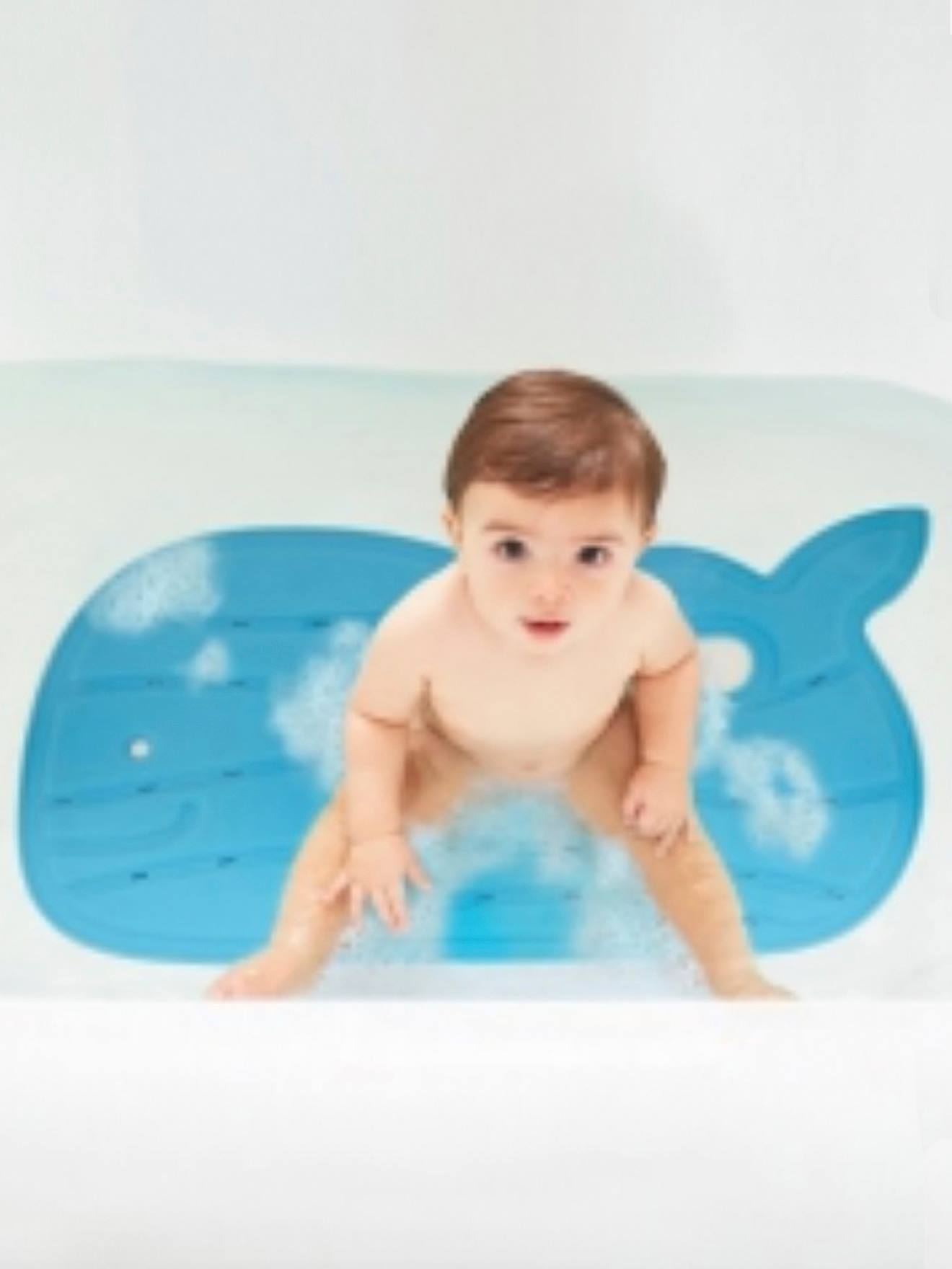 Tapis de bain baleine Moby SKIP HOP bleu