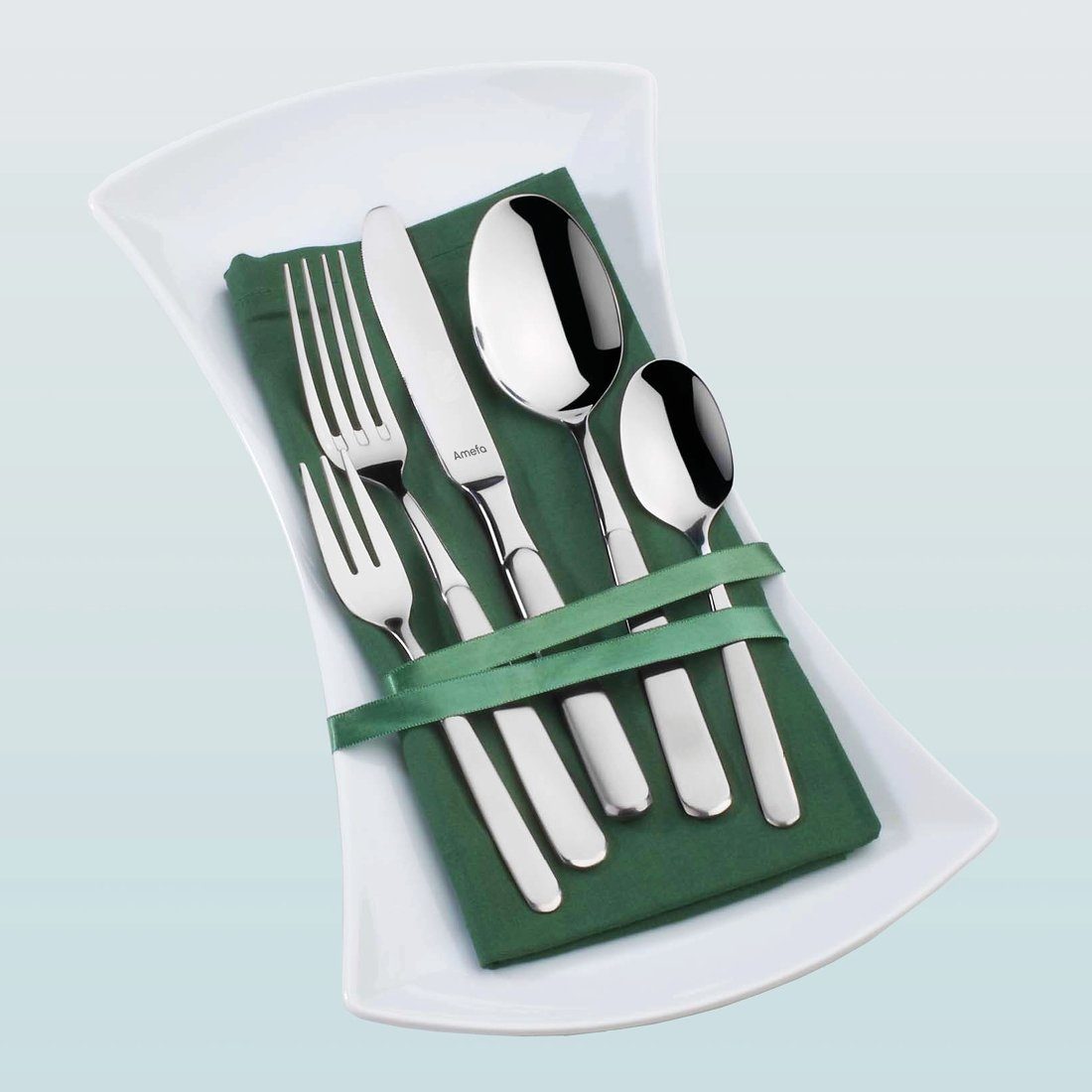 Amefa Besteck-Set SATINA, Edelstahl 18/10, satiniert, für 12 Personen, 60-tlg