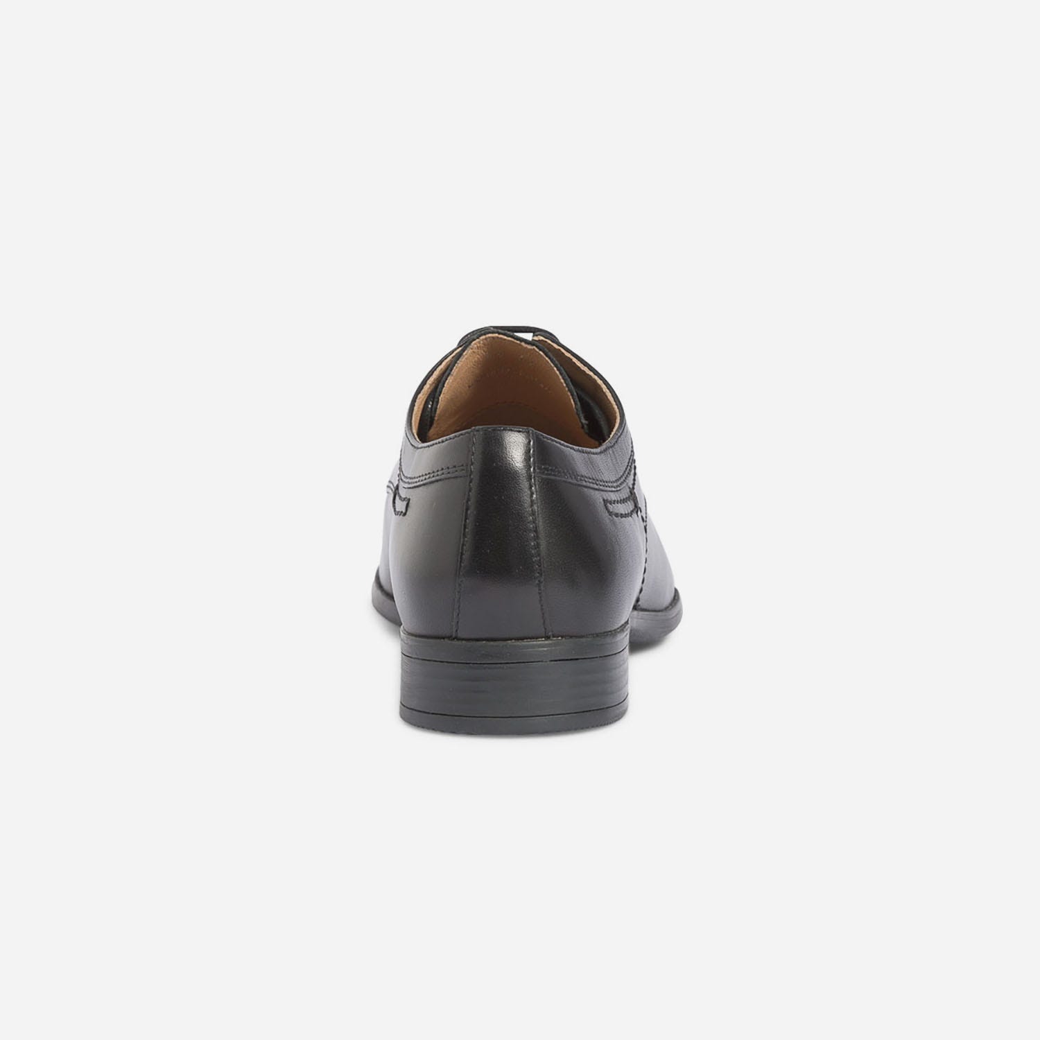 Derby noir en cuir