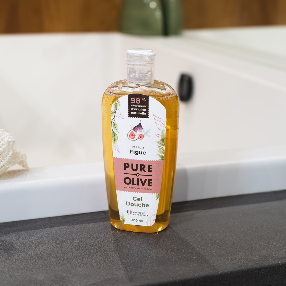 pure olive Gel douche parfum figue Gel douche