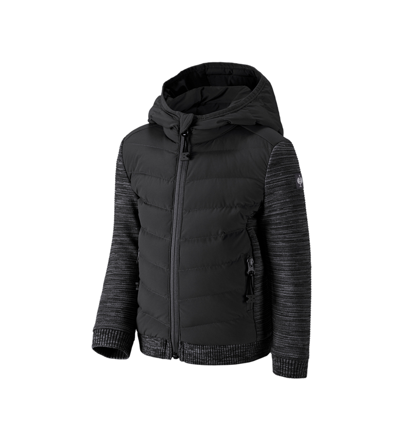Hybrid Kapuzenstrickjacke e.s.motion ten,Kinder