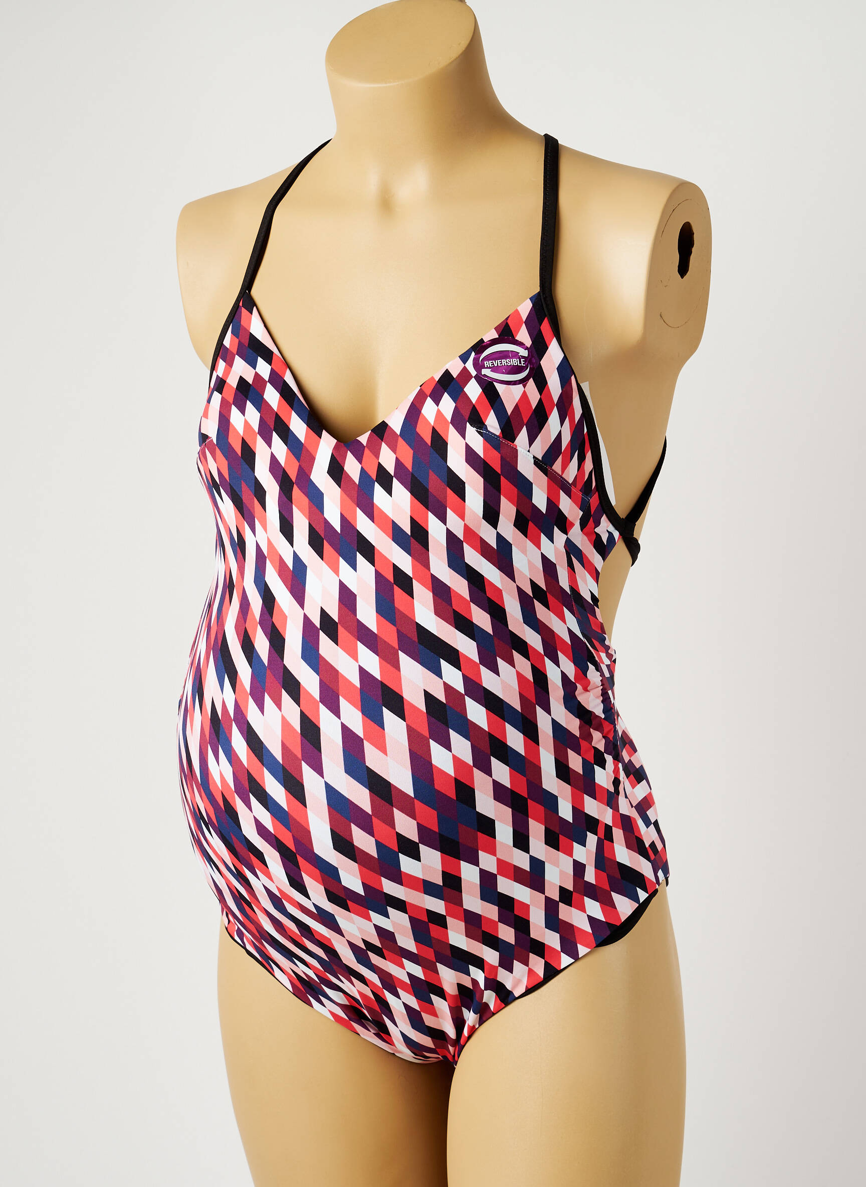Cache Coeur Maillots2bain Maternite Femme couleur rose