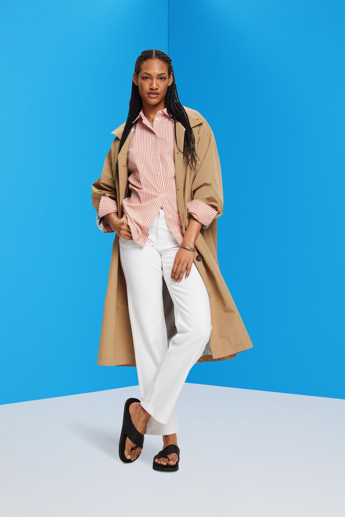 High-Rise-Jeans mit geradem Bein