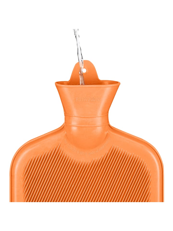 relaxdays Wärmflasche in Orange - 2 Liter günstig kaufen onesize