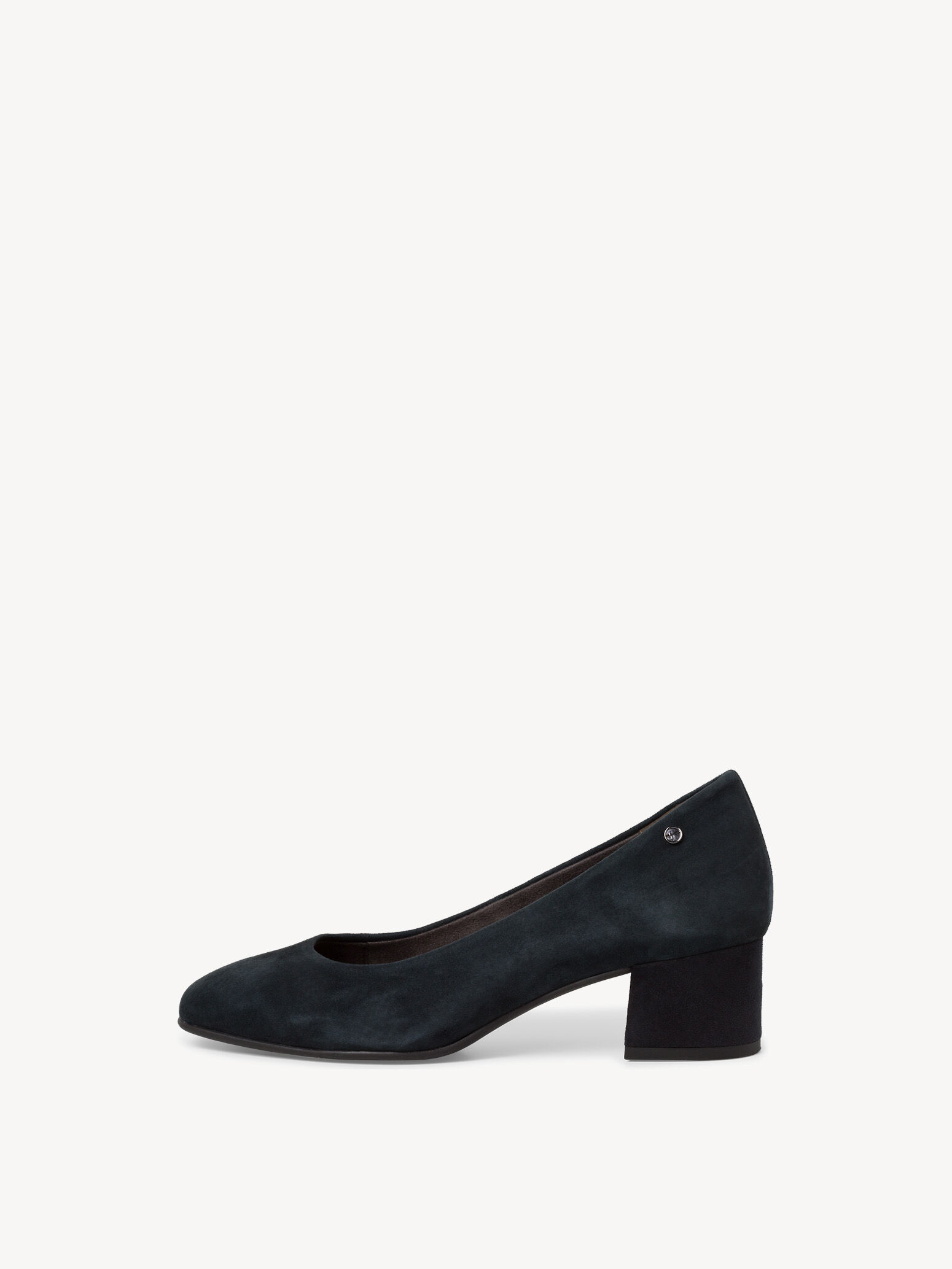Escarpin en cuir - bleu