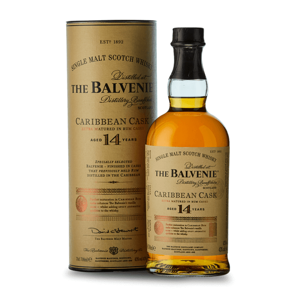 The Balvenie 14 ans Caribbean Cask 43% + Etui