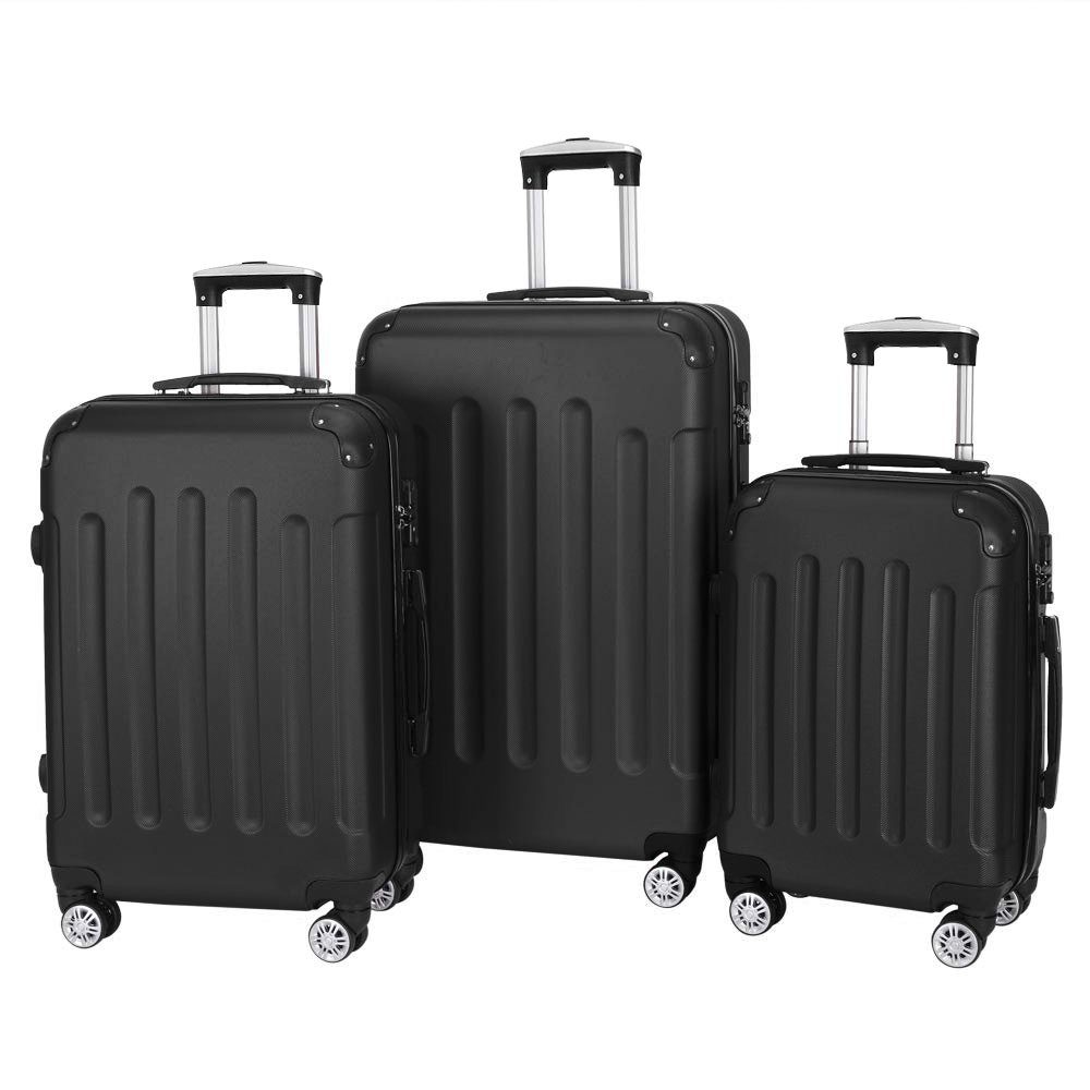 SEEZSSA Trolleyset Hartschalenkofferset Koffer&Trolleys 3 Teilig Hartschale Reisekoffer, 3 Größen Handgepäck/Mittel/Groß Teleskopgriff Gepäck Koffer Trolley