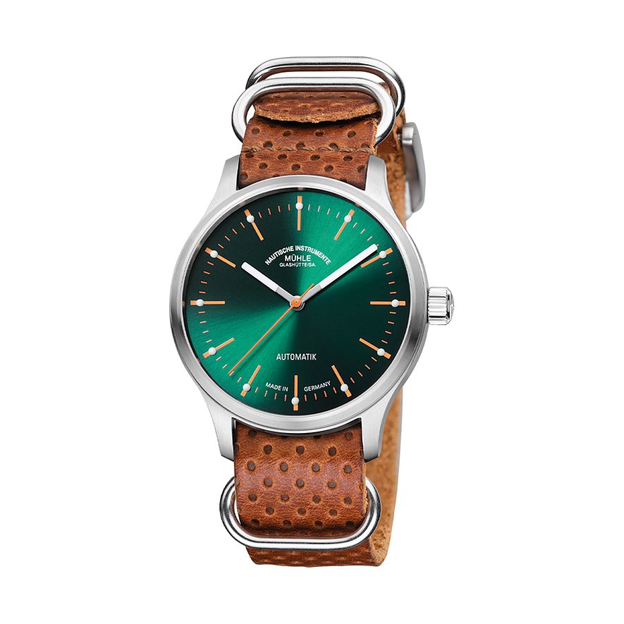 Mühle-Glashütte Unisexuhr Panova Grün