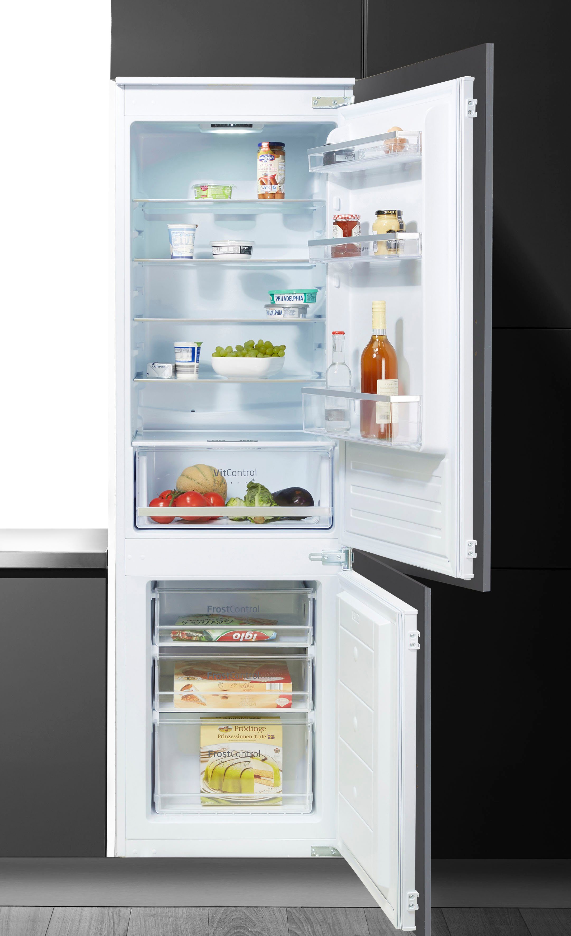Amica Einbaukühlgefrierkombination EKGCS 387 900, 177,6 cm hoch, 54 cm breit