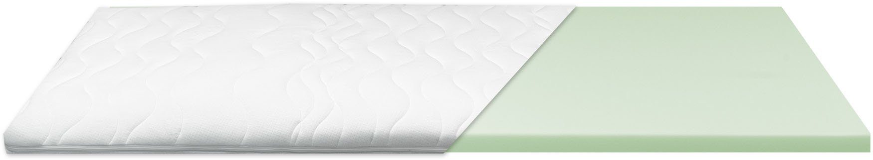 Topper Green KS, Breckle Northeim, 7 cm hoch, Komfortschaum, Punktelastischer Komfortschaum und Sehr gute Druckentlastung