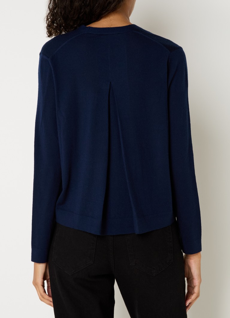Gilet Benetton en laine vierge à maille fine et col en V