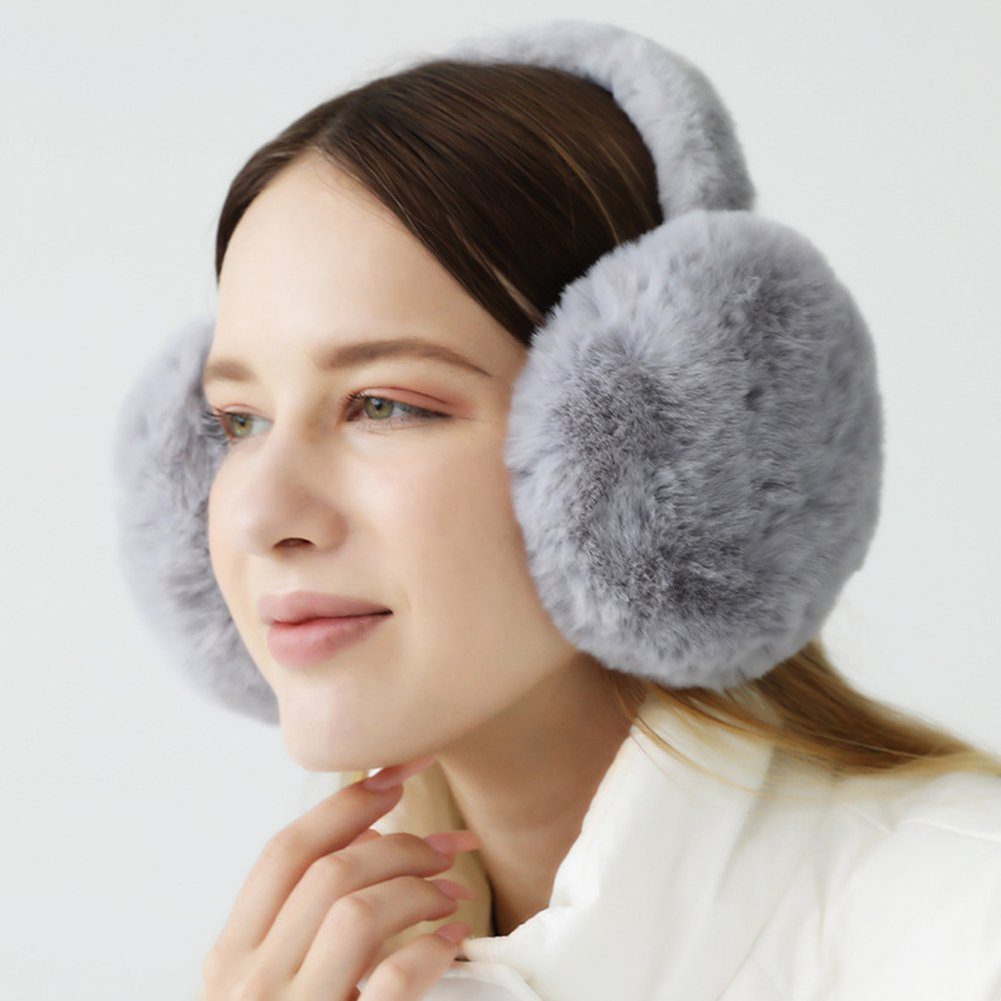 ManKle Ohrenwärmer Damen Ohrenwärmer, Winter Ohrenwärmer Plüsch Earmuffs Bequemer weicher