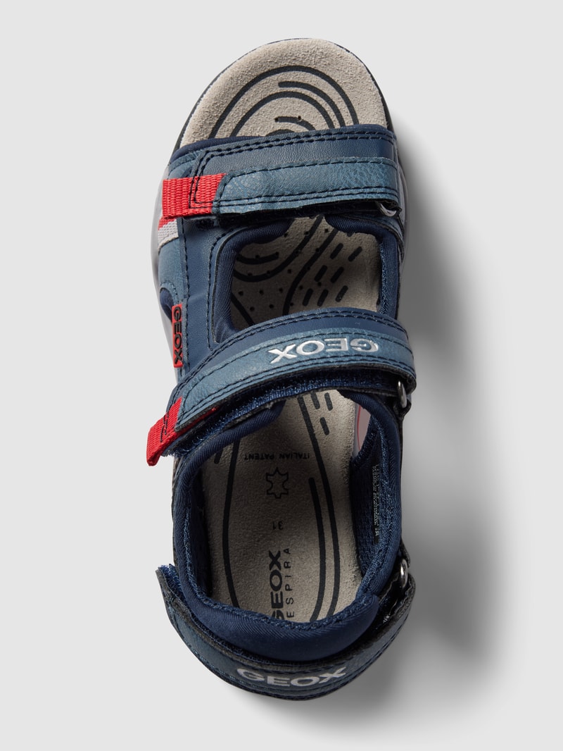 Sandalen mit Label-Details Modell 'BOREALIS' in marineblau