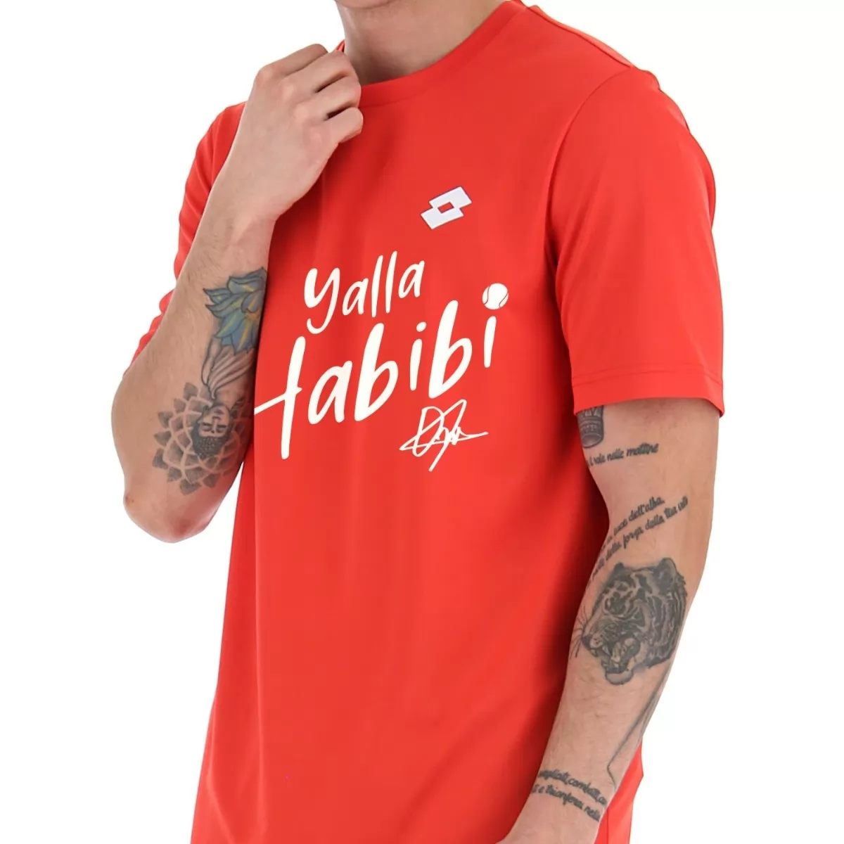 Pánské tričko Yalla Habibi Jabeur červené