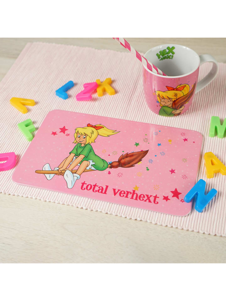 Geda Labels Frühstücksbrettchen Bibi Blocksberg total verhext in Pink - 23,5x14,5x0,3cm günstig kaufen onesize