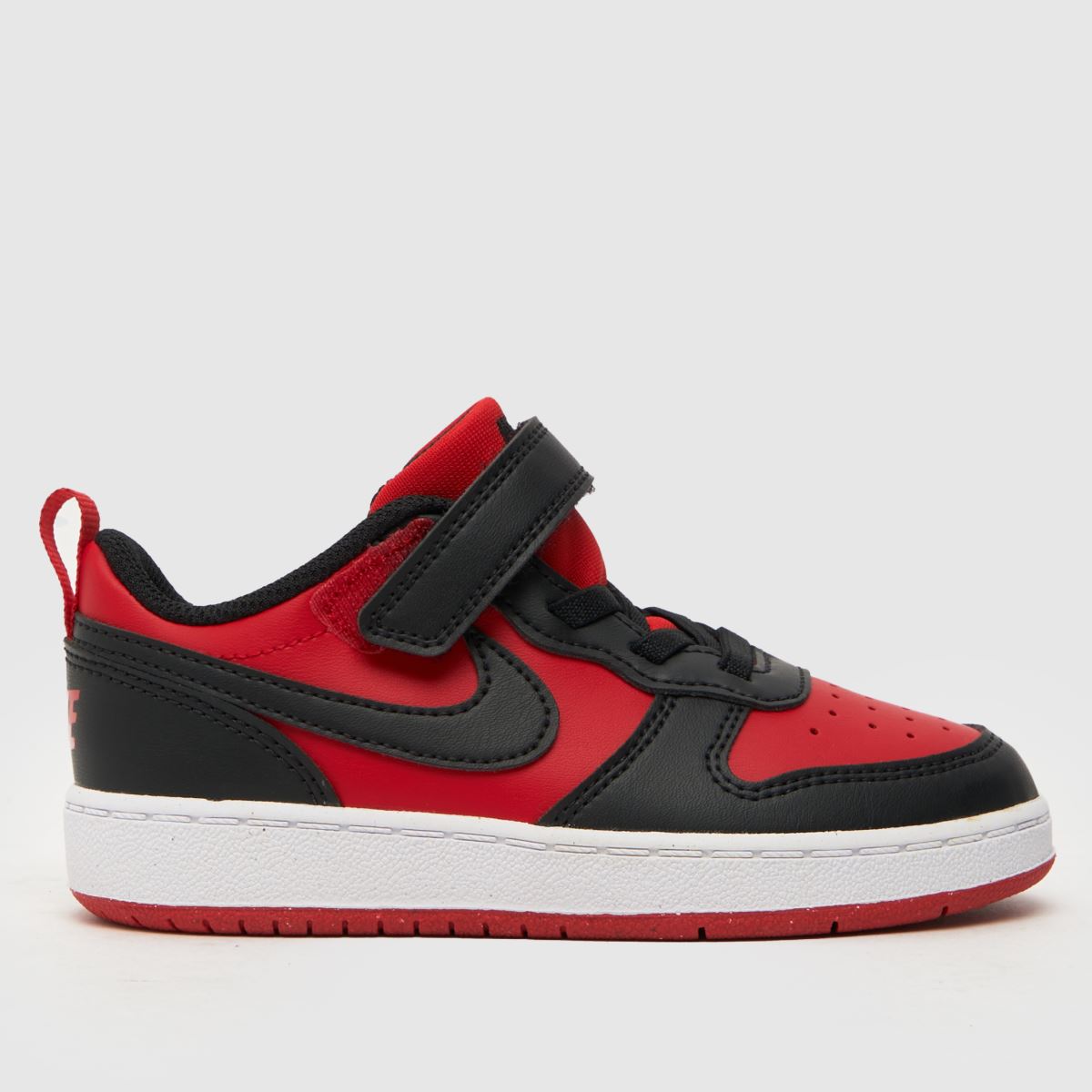 Nike Court Borough Low Recraft Fiú Gyerek Tornacipő Fekete & Piros
