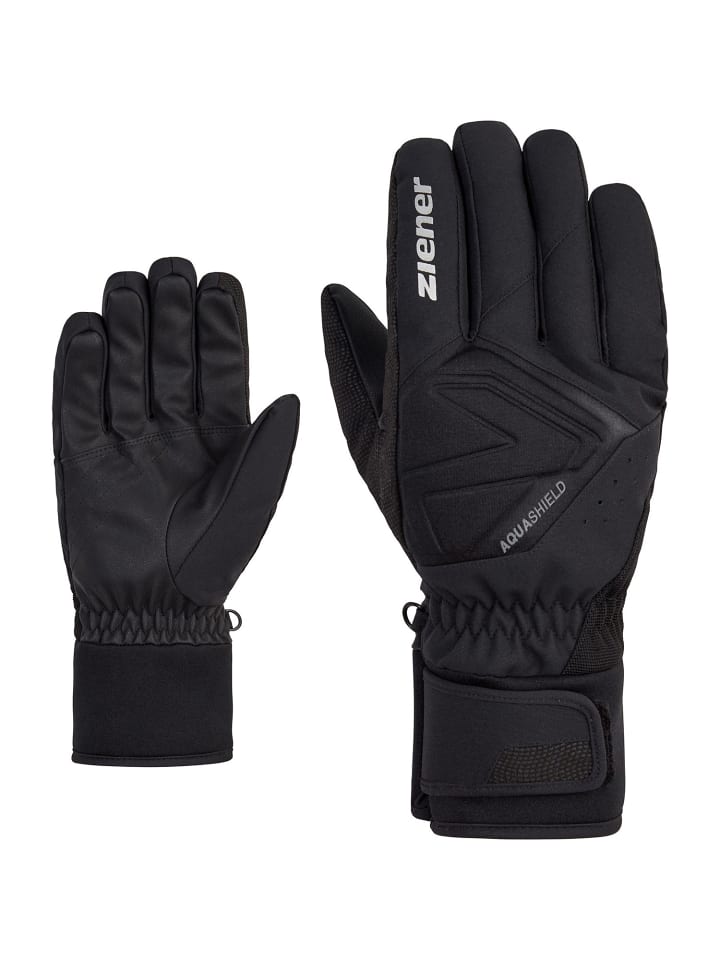 Ziener GATIS AS(R) glove ski alpine in Schwarz günstig kaufen 10,5