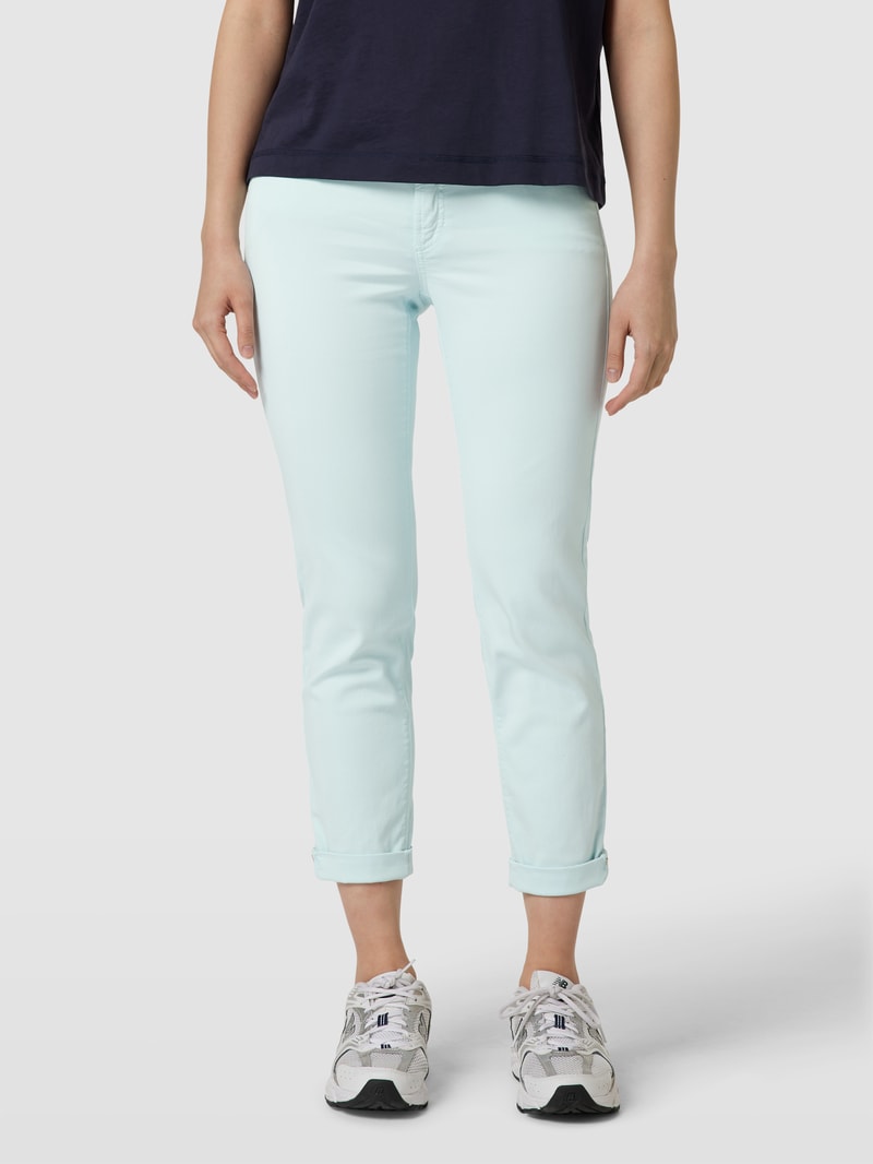 Jeans mit fixierten Beinumschlägen Modell 'PIPER' in hellblau