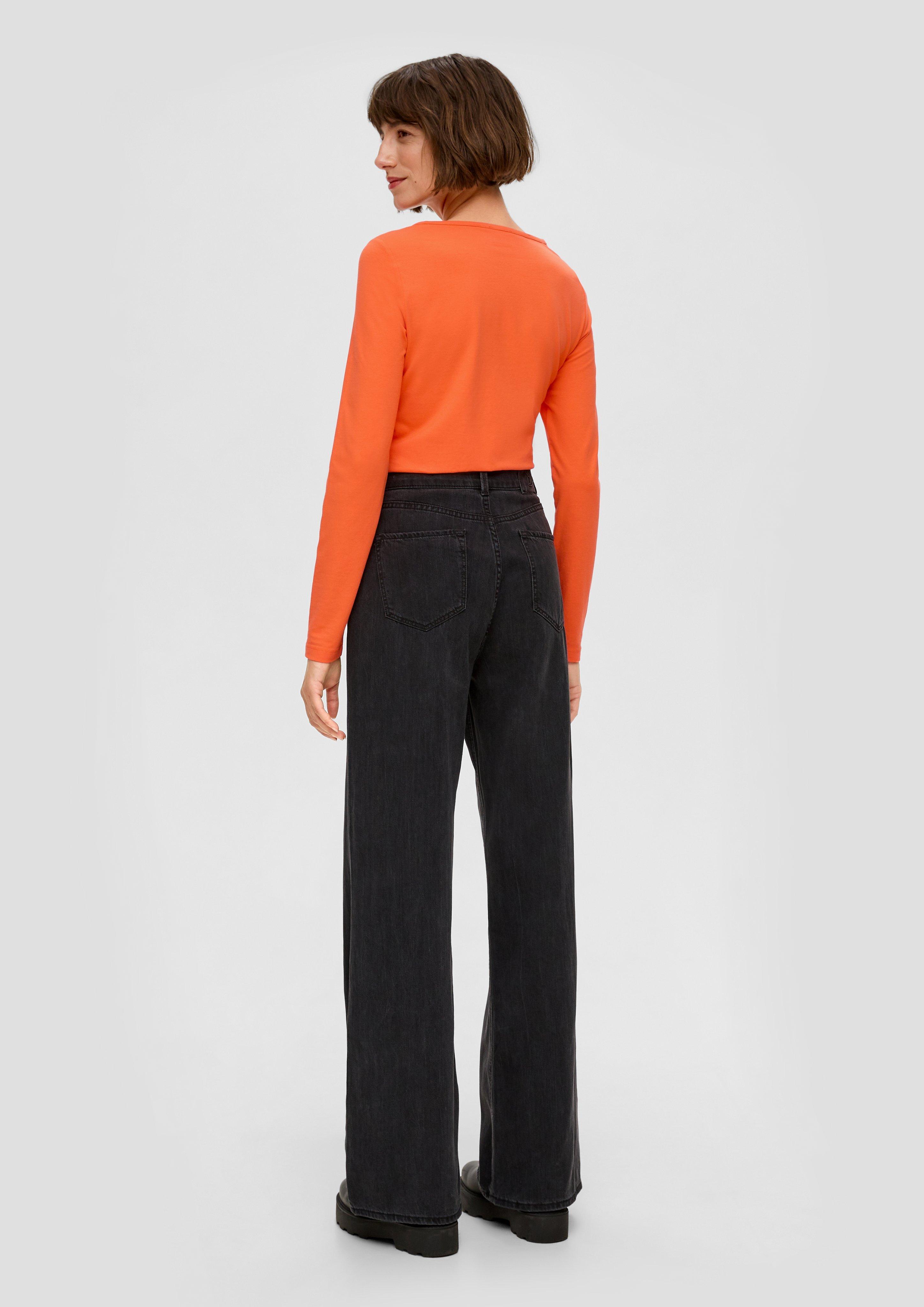 Langarmshirt mit Scoop Neck  2139882-2504