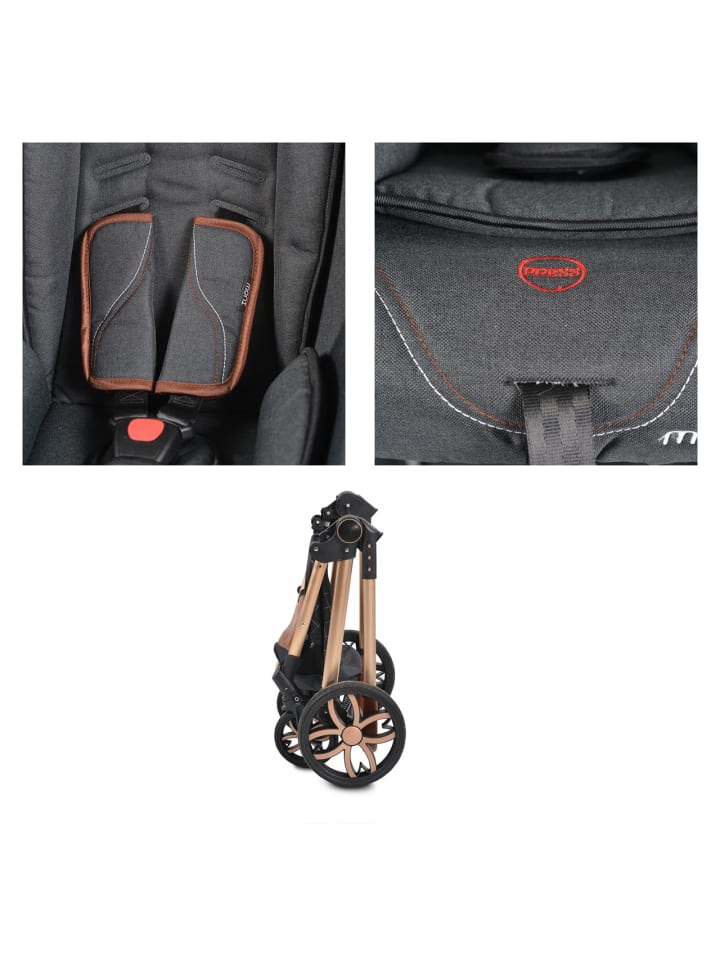 Moni Kinderwagen Alma in schwarz günstig kaufen onesize