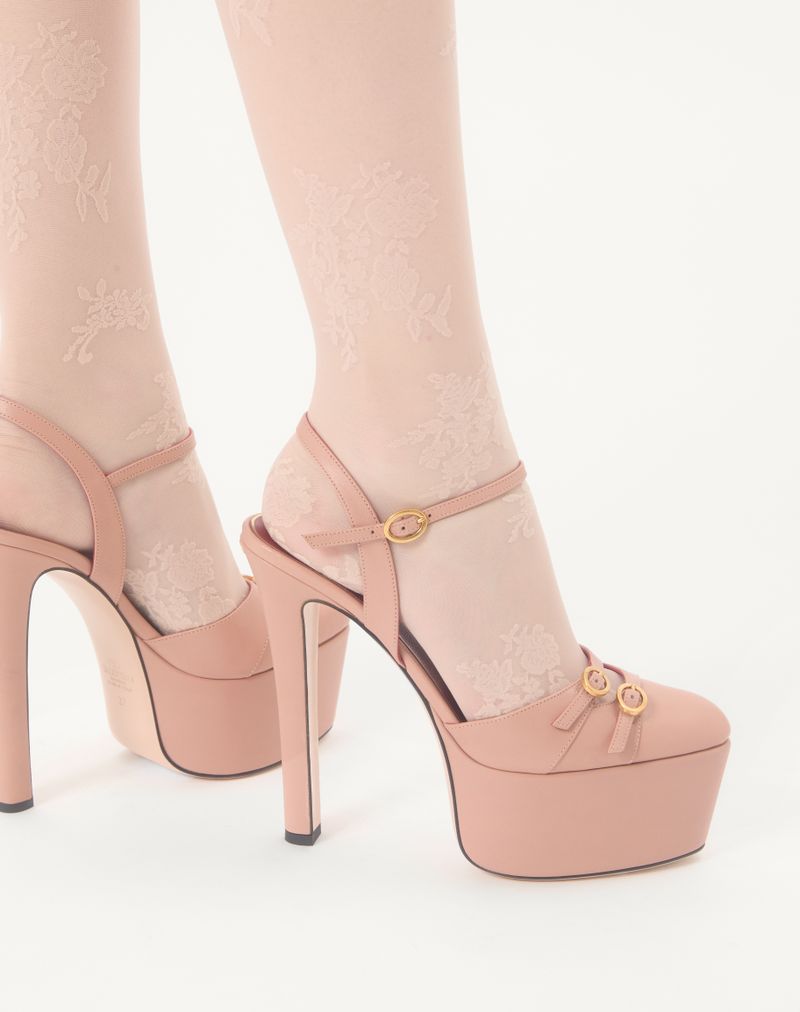 145 mm Crasher Platform Pumps i gedeskind