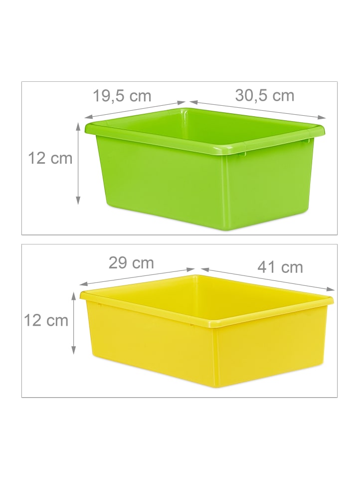 relaxdays Kinderregal mit Boxen in Bunt - (B)86 x (H)88 x (T)31 cm günstig kaufen onesize