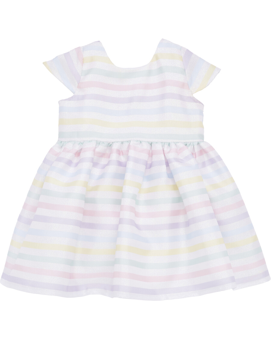 Tüllkleid mit Streifen