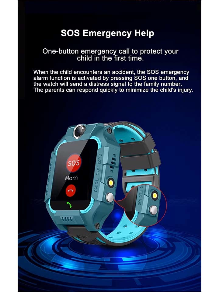 SmartCase Smartwatch in Blau/ Grün günstig kaufen onesize