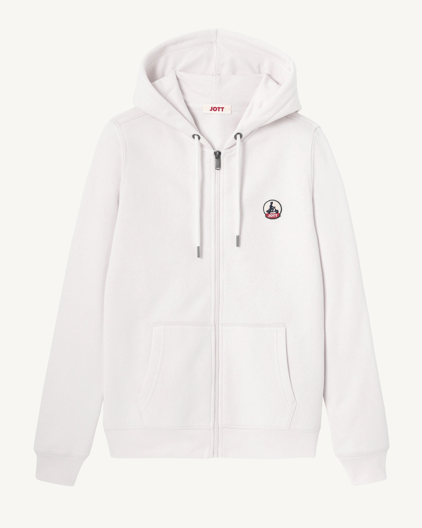 Sweat à capuche femme en coton biologique Blanc Oaxaca