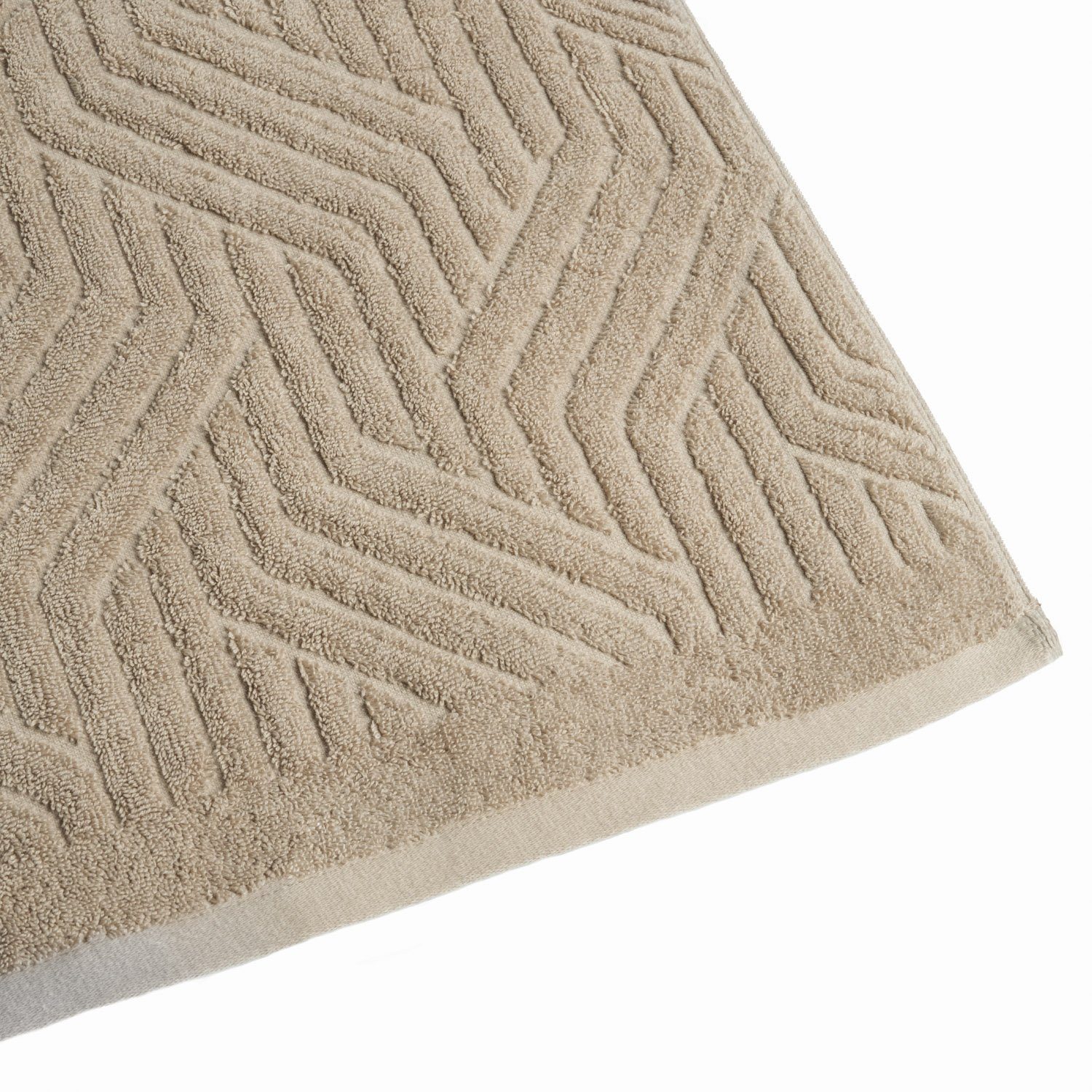 Aymando Handtuch Set Bio, Bio Baumwolle, Bio Baumwolle, (Set, 3-tlg), 30x30, 50x90, 70x140 cm Wellen
