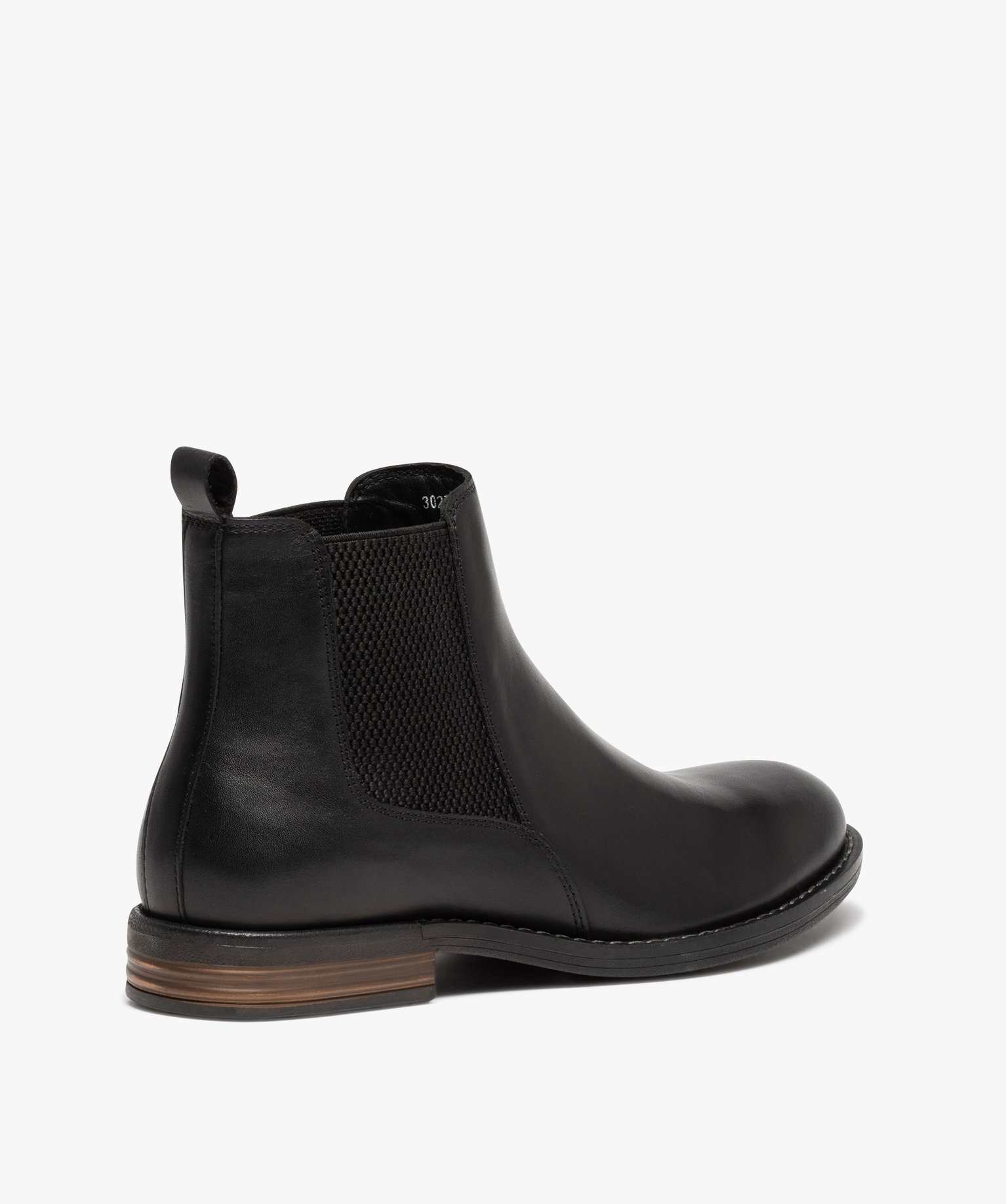 Boots homme style Chelsea dessus cuir uni - Taneo noir | GEMO