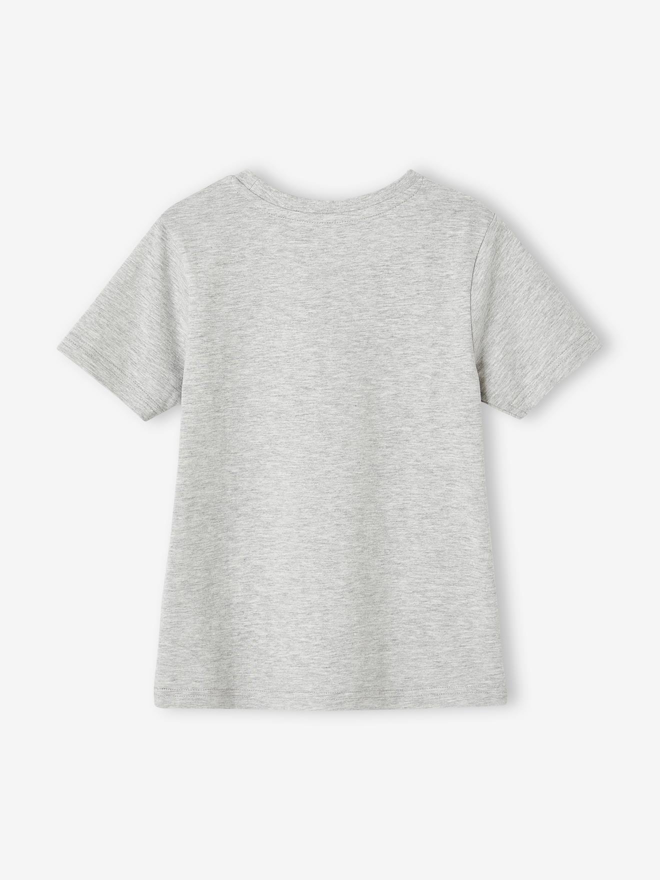 Vertbaudet Jungen T-Shirt mit Recycling-Baumwolle - grau meliert