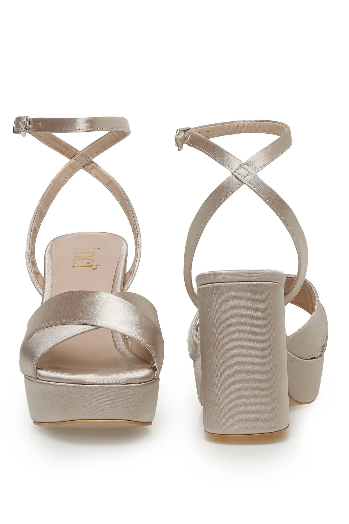 İnci  Berta.s 3fx Beige Damen-Sandalen mit Absatz