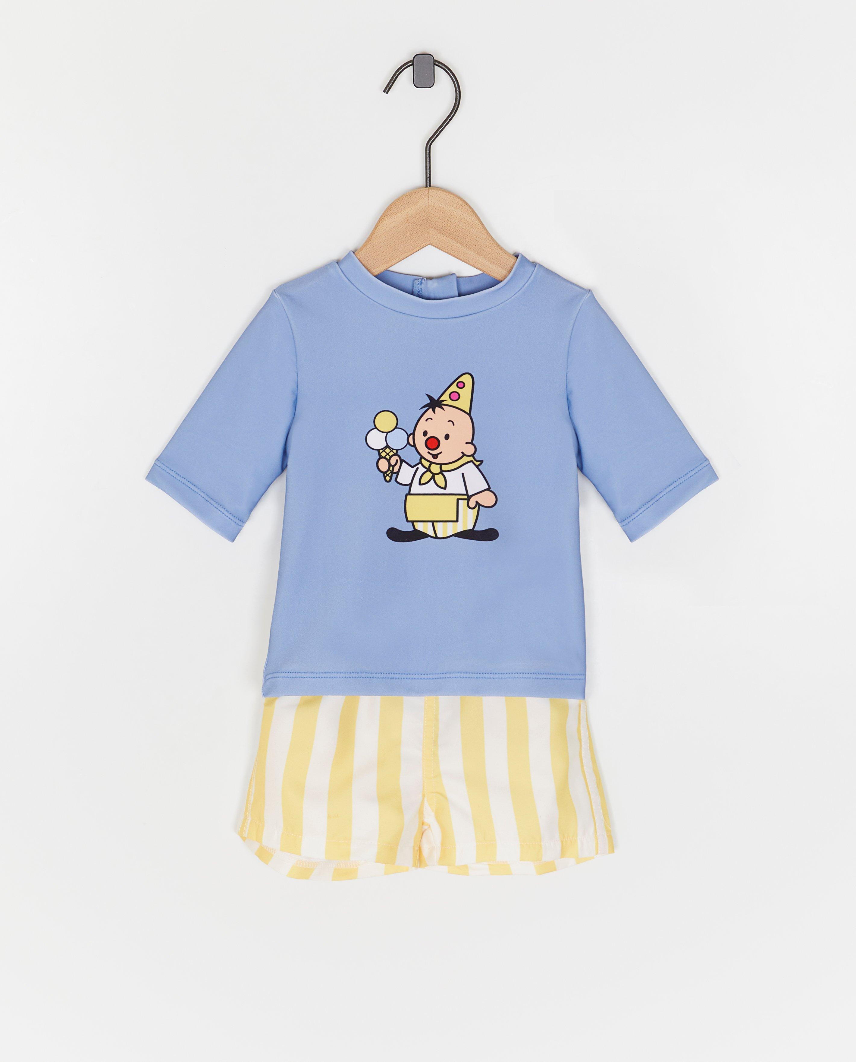 Set de baie Bumba: top + pantaloni scurți, UPF 50+ albastru