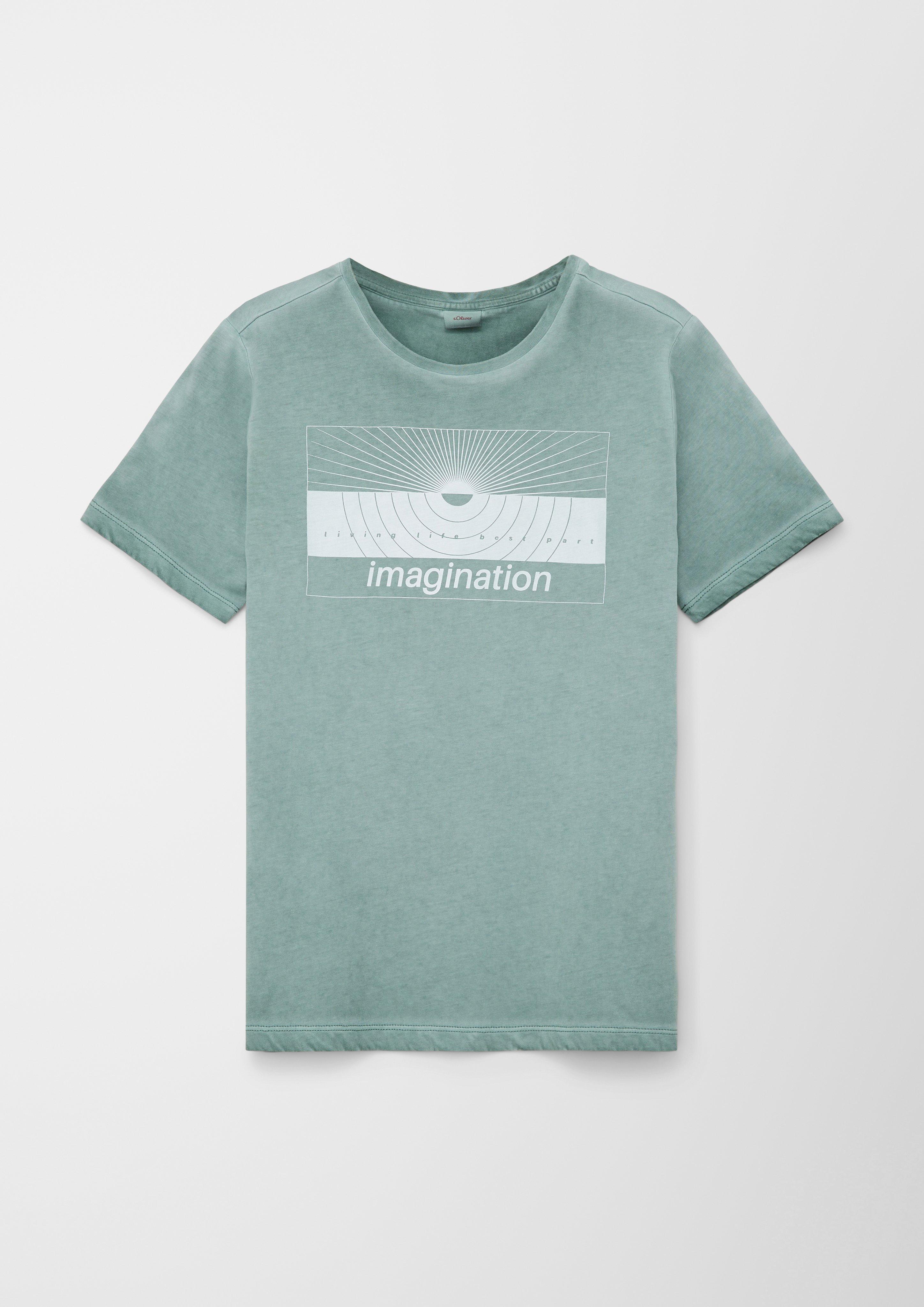 Baumwollshirt mit Garment Dye  2128290-6714